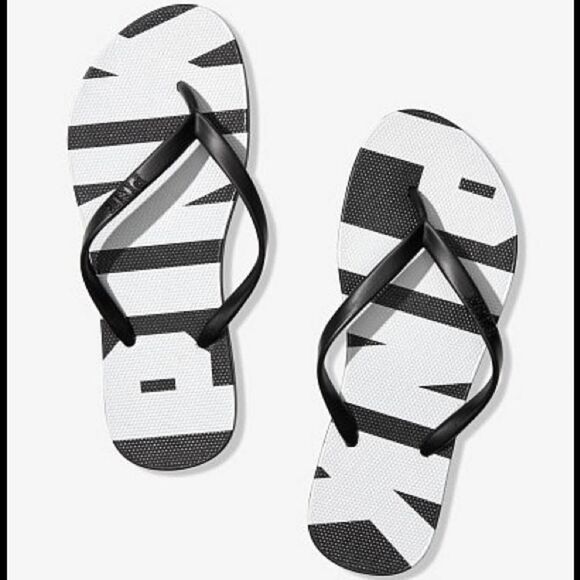 Pink Logo Flip Flops - Picture 1 of 1